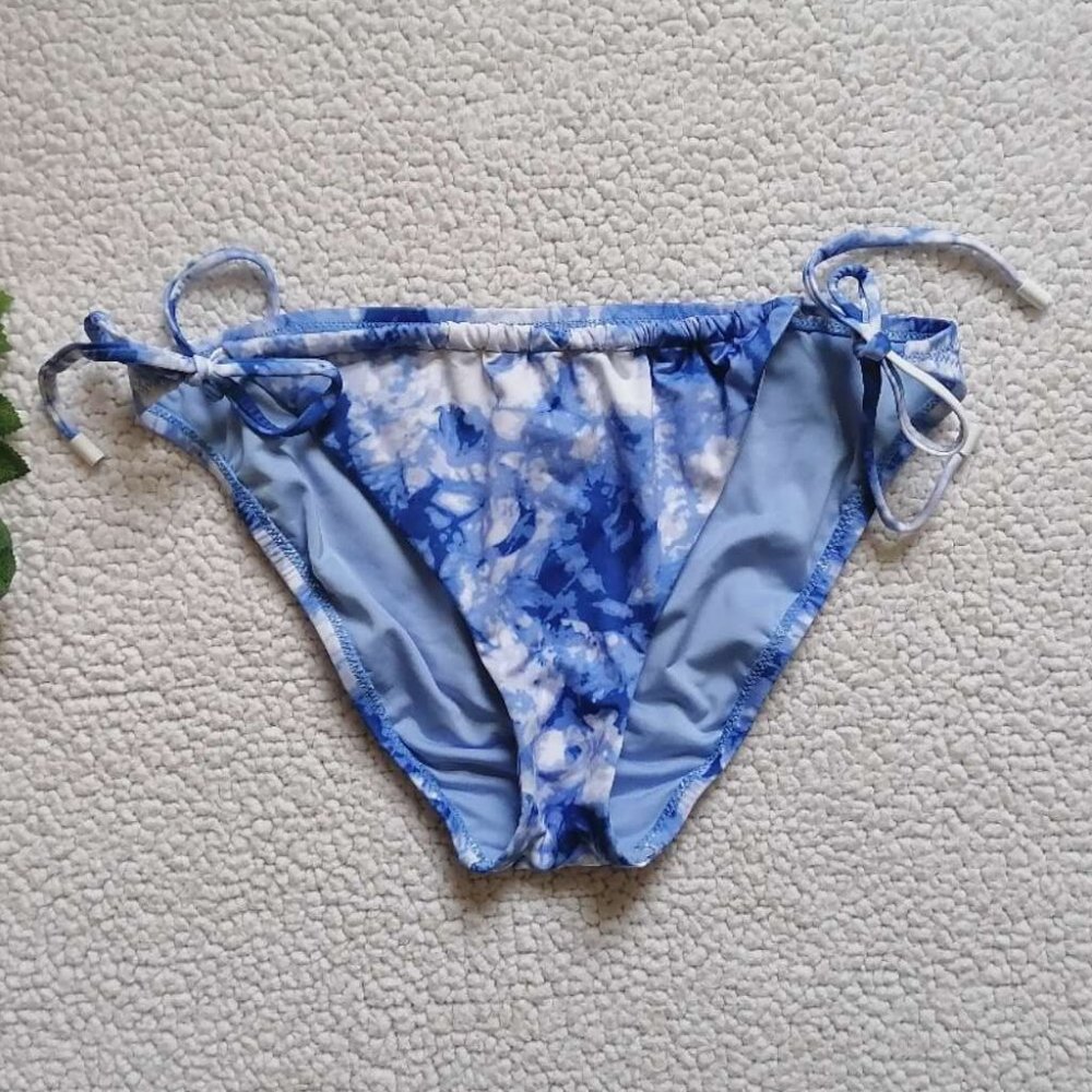 Sanctuary Women’s Tie-Dye Tunnel Side-Tie Bikini Bottoms PRETTY IN PERI, Size M